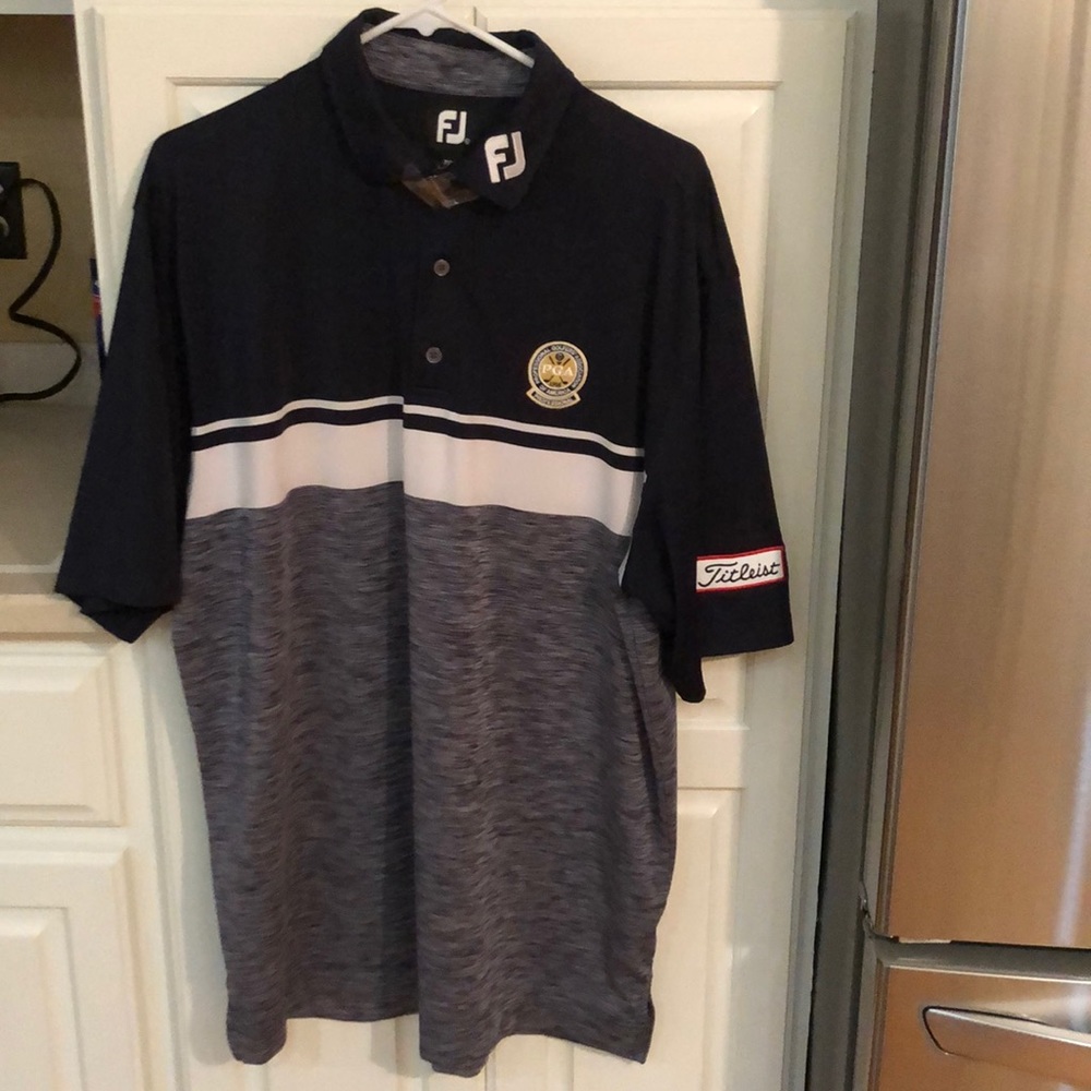 Footjoy Golf Shirt with Titleist  and PGA logo